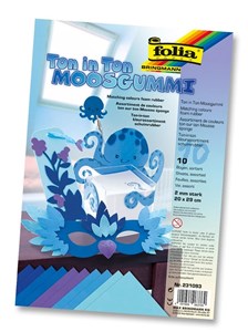 Obrazek Arkusze piankowe 20x29cm miks niebieski (10szt)