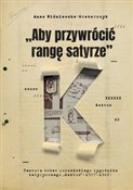 Aby przywr... - Anna Wiśniewska-Grabarczyk -  polnische Bücher