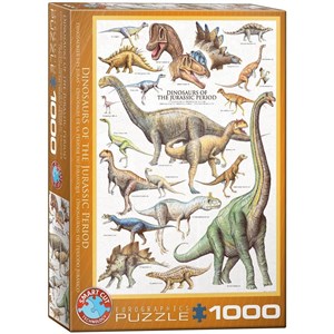 Bild von Puzzle 1000 Dinozaury z okresu Jurajskiego