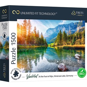 Obrazek Puzzle 1500 UFT - Wanderlust: At the Foot of Alps, Hintersee Lake, Germany 26193