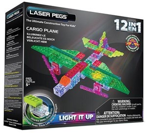 Obrazek Klocki laser pegs 12 w 1 Cargo plane