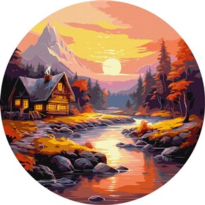 Obrazek Malowanie po numerach - Panorama gryska 39cm