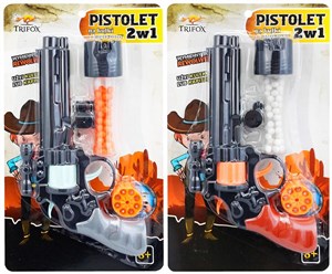 Bild von Pistolet 2w1 na kapiszony i kulki MIX