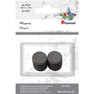 Obrazek Magnesy Titanum 15mm, 10 szt. (338440)
