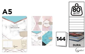 Obrazek Notes A5/144K z zamknięciem na magnes MIX