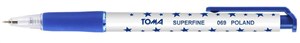 Obrazek Długopis Superfine aut. 0,5mm nieb. (20szt) TOMA