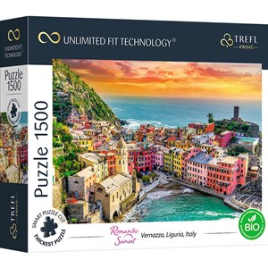 Obrazek Puzzle 1500  UFT - Romantic Sunset: Vernazza, Liguria, Italy 26196