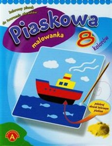 Obrazek Piaskowa malowanka mini statek