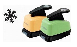 Obrazek Dziurkacz ozdobny 16mm płatek śniegu MIX