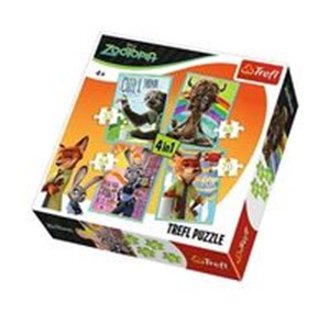 Obrazek Puzzle Zootopia 4w1  Portrety