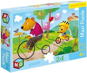 Obrazek Puzzle 24 maxi Rowery