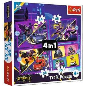 Obrazek Puzzle 4w1 Poznaj Batwheels 34658