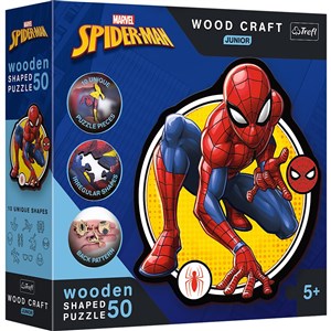 Obrazek Puzzle drewniane Moc Spidermana 50