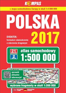 Bild von Polska 2017 Atlas samochodowy 1:500 000