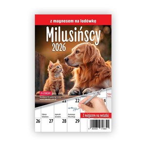 Obrazek Kalendarz 2026 Milusińscy z magnesem na lodówkę