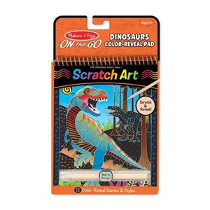 Obrazek Scratch Art Dinozaury