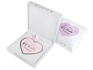 Bild von Pamiątka Chrzest w pudełku różowy