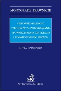 Bild von Odpowiedzialność członków stowarzyszenia zwykłego za zobowiązania a podmiotowość prawna