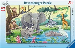 Obrazek Puzzle 2D 15 ramkowe Zwierzęta Afryki 6136