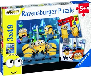 Obrazek Puzzle 2D 3x49 Minionki 2 5082