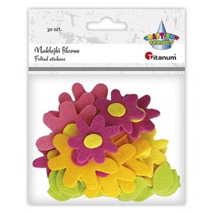 Bild von Naklejki filcowe 3D kwiaty 6szt