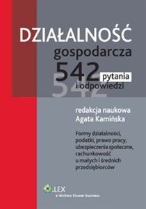 Bild von Działalność gospodarcza 542 pytania i odpowiedzi