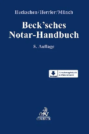 Bild von BECK'SCHES NOTAR-HANDBUCH