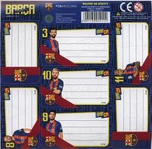 Obrazek Nalepki na zeszyt FC Barcelona