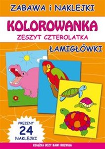 Obrazek Kolorowanka Zeszyt czterolatka Łamigłówki
