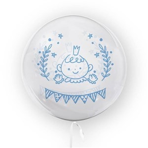 Obrazek Balon 45cm Chłopiec Baby Shower TUBAN