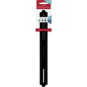 Obrazek Linijka Dots czarna 30cm