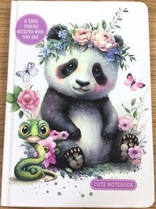 Obrazek Notatnik A5/64K gładki Panda