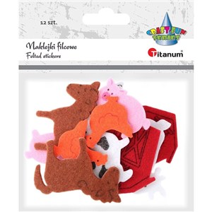 Bild von Naklejki filcowe zwierzęta zagrodowe mix 12szt