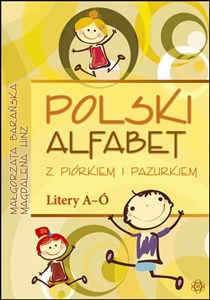Obrazek Polski alfabet z piórkiem i pazurkiem Litery a-ó