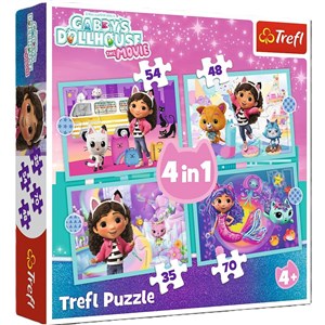 Bild von Puzzle 4 w1 Wielka przygoda Gabby