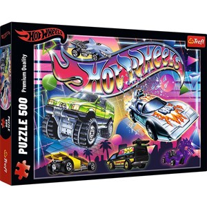 Bild von Puzzle 500 Hot Wheels Lata 80-te 37538