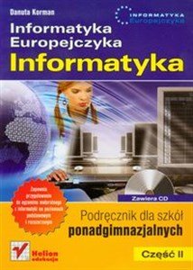 Obrazek Informatyka Europejczyka Informatyka Część 2 Podręcznik z płytą CD Szkoła ponadgimnazjalna
