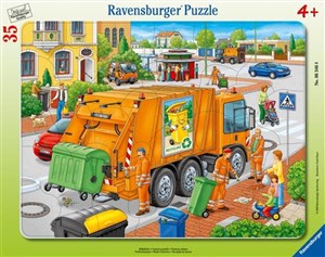 Obrazek Puzzle 2D 35 ramkowe Śmieciarka 6346