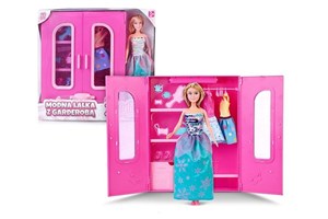 Obrazek Modna lalka Natalia z garderobą 29 cm