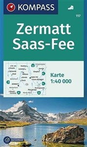 Obrazek Zermatt Saas-Fee 1:40 000 Kompass