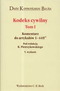 Obrazek Kodeks cywilny t.1