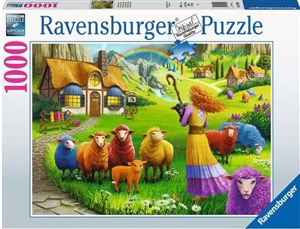 Obrazek Puzzle 2D 1000 Kolorowa wełna 16949