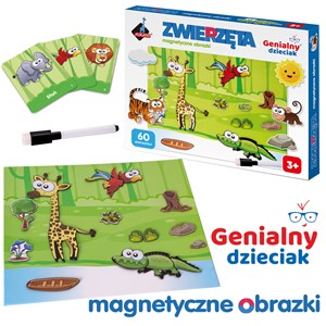 Obrazek Puzzle 60 magnetyczne zwierzęta 110691