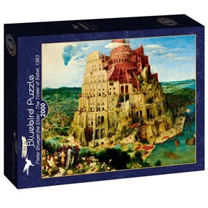 Obrazek Puzzle 2000 Wieża Babel, Piotr Brueghel, 1563