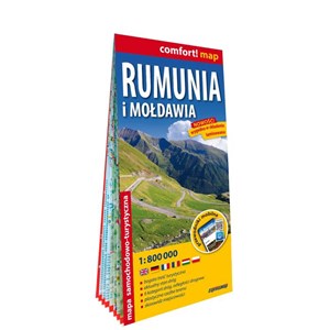 Obrazek Rumunia i Mołdawia laminowana mapa samochodowo-turystyczna 1:800 000