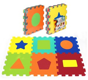 Bild von Puzzle piankowe 6 elementów Kształty