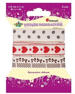 Bild von Wstążka rypsowa 15mm x1m mix wzorów