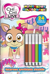 Obrazek Chi Chi love Numerkowe kolorowanki Kolorowe spotkania piesków