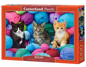 Bild von Puzzle Kittens in Yarn Store 1000 C-104796-2