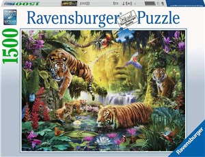 Obrazek Puzzle 2D 1500 Spokojne tygrysy 16005